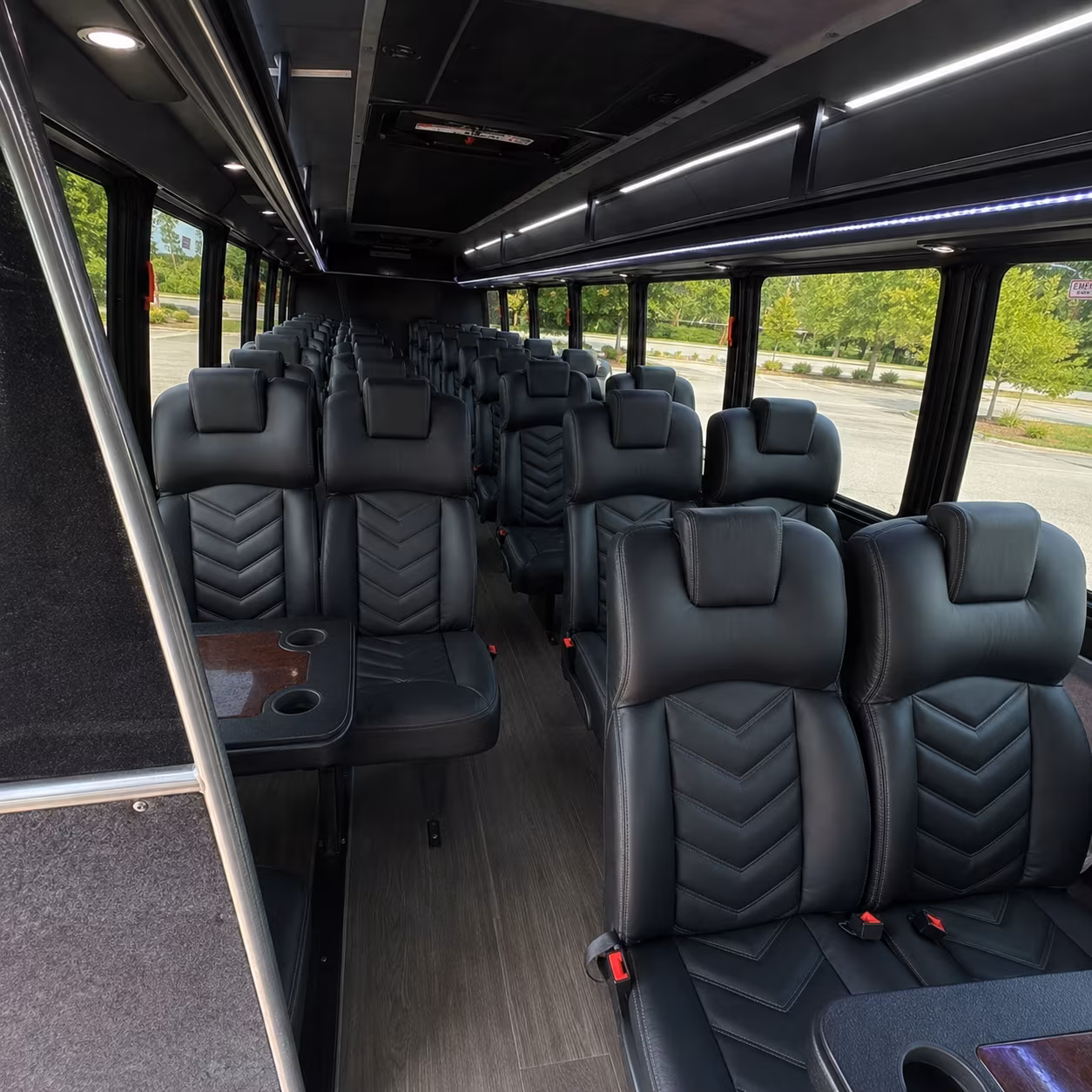 25 passenger minibus interior