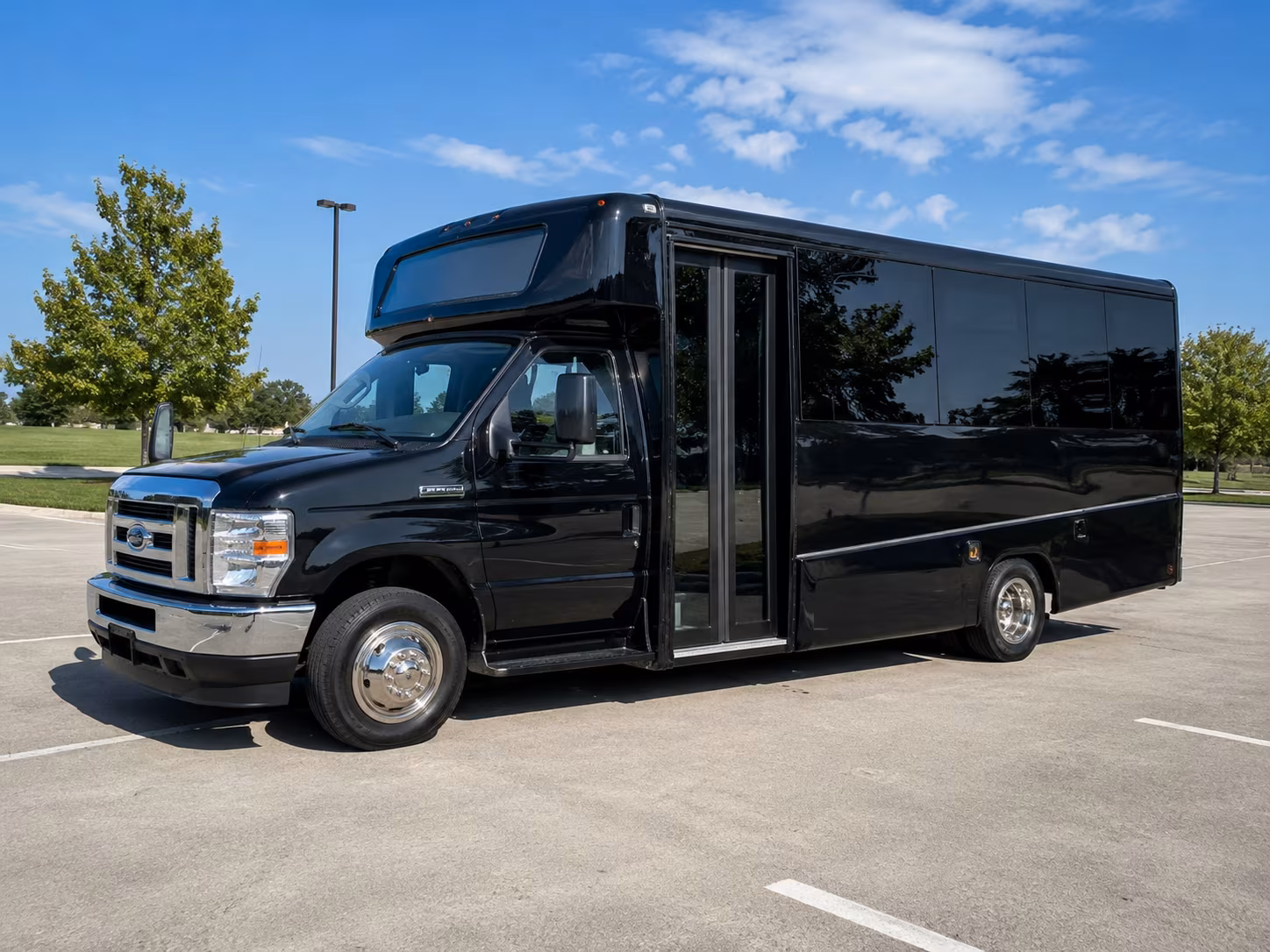 minibuses for smaller prom groups heading out across tulare county