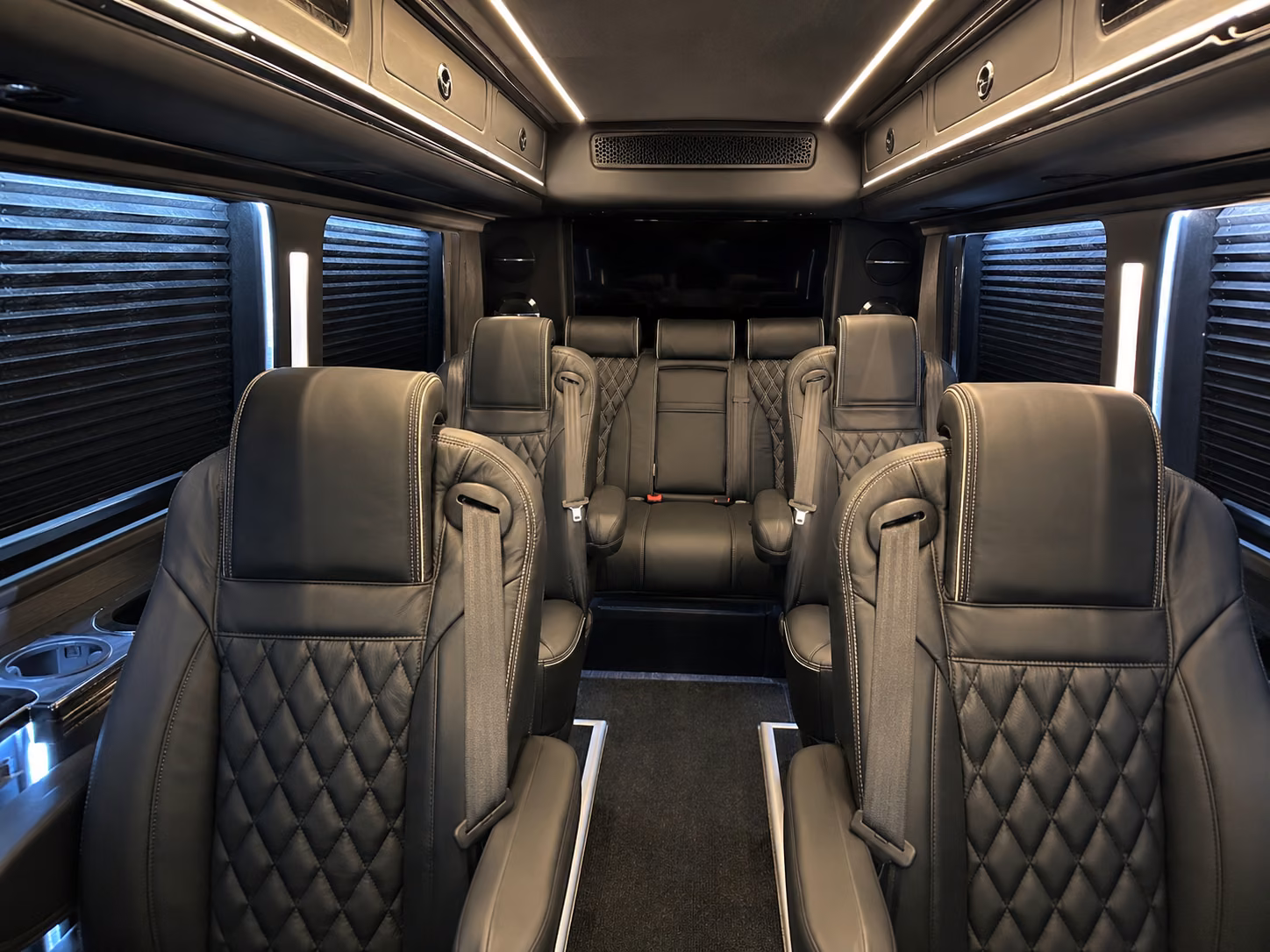 sprinter van with driver inside